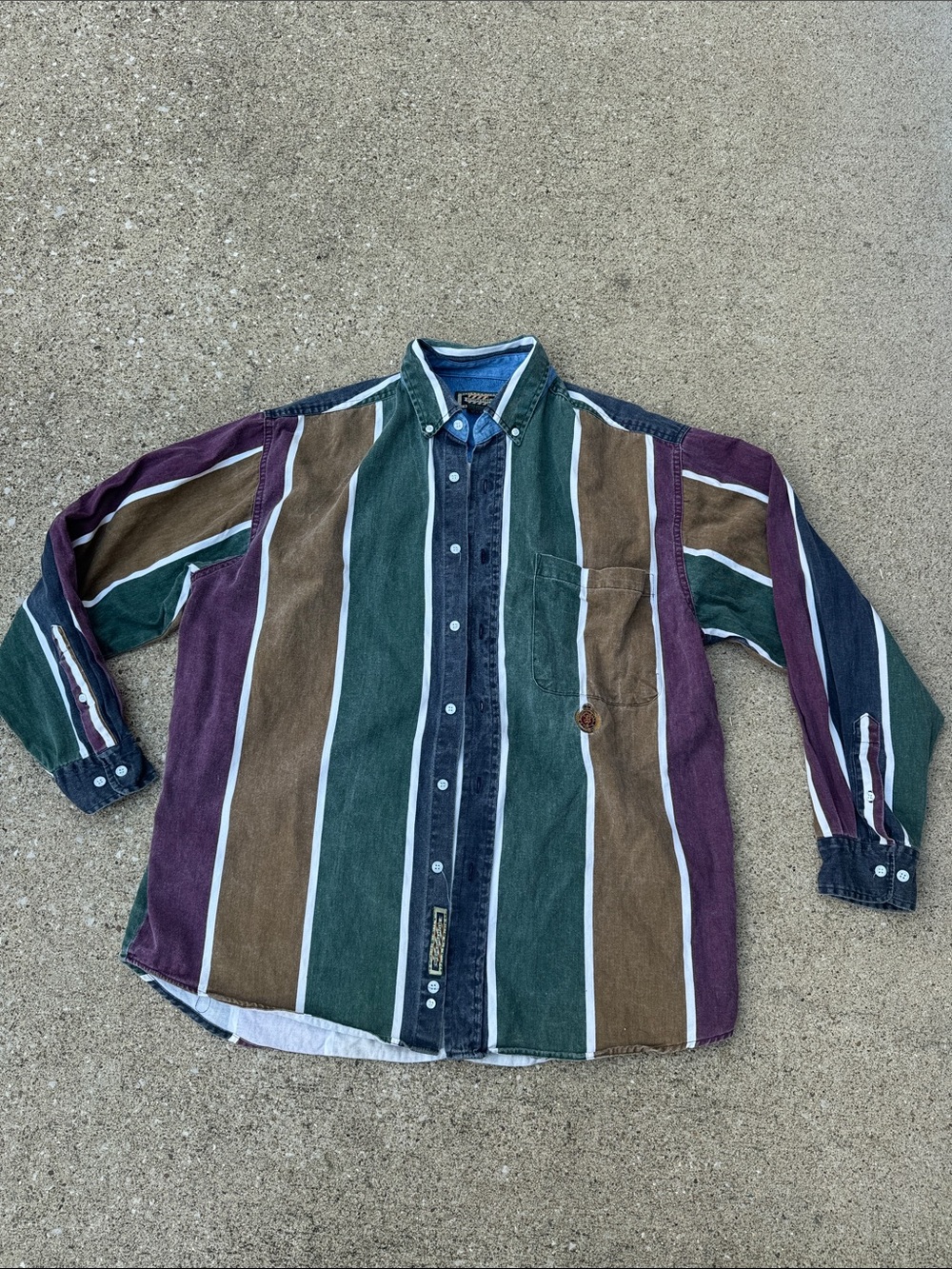 Men’s Vintage 80s/90s Hunting Horn Button Down Size L